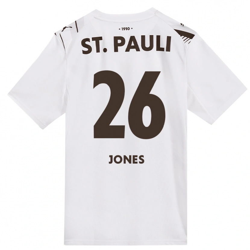 Danxen Uomo Maglia Ricky-Jade Jones #26 Caffè Bianco Rosso Kit Gara Away 2026/27 Maglietta