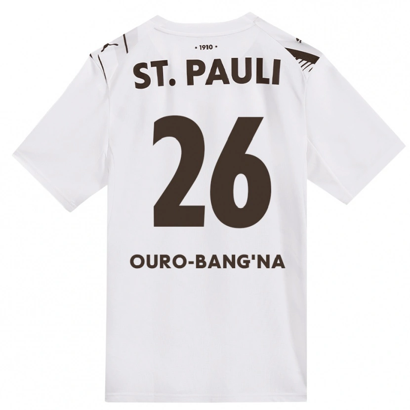 Danxen Uomo Maglia Samir Ouro-Bang'na #26 Caffè Bianco Rosso Kit Gara Away 2026/27 Maglietta