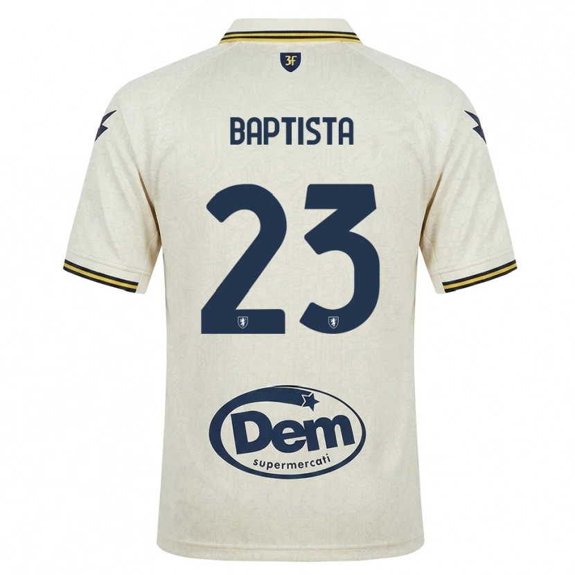 Danxen Uomo Maglia Viktor Baptista #23 Oldlace Giallo Nero Kit Gara Away 2026/27 Maglietta