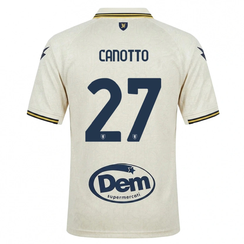 Danxen Uomo Maglia Luigi Canotto #27 Oldlace Giallo Nero Kit Gara Away 2026/27 Maglietta