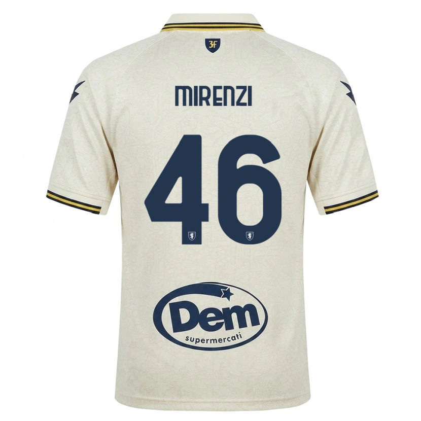 Danxen Uomo Maglia Andrea Mirenzi #46 Oldlace Giallo Nero Kit Gara Away 2026/27 Maglietta