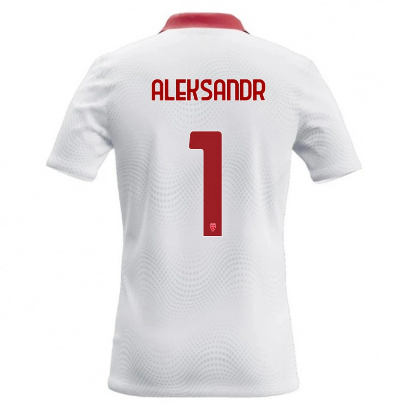 Danxen Uomo Maglia Aleksandr Ballabio #1 Bianco Rosso Kit Gara Away 2026/27 Maglietta