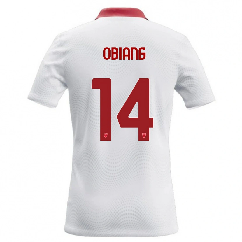 Danxen Uomo Maglia Pedro Obiang #14 Bianco Rosso Kit Gara Away 2026/27 Maglietta