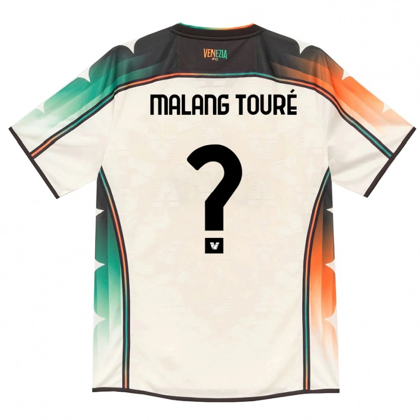 Danxen Uomo Maglia Mohamed Malang Touré #0 Oldlace Arancio Verde Kit Gara Away 2026/27 Maglietta