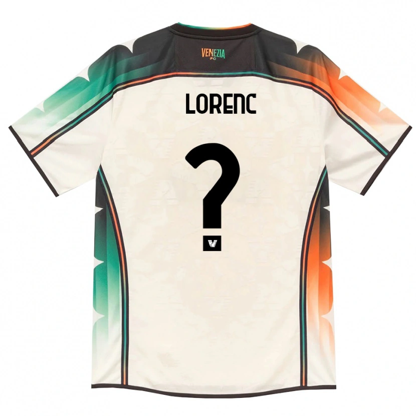 Danxen Uomo Maglia Riccardo Lorenc #0 Oldlace Arancio Verde Kit Gara Away 2026/27 Maglietta