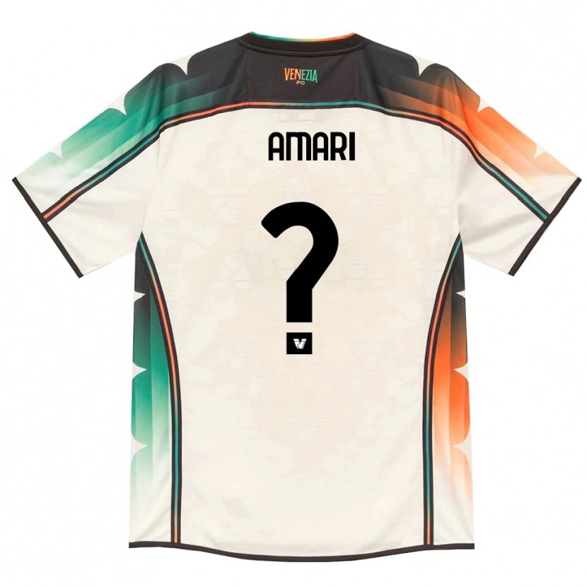 Danxen Uomo Maglia Semir Amari #0 Oldlace Arancio Verde Kit Gara Away 2026/27 Maglietta
