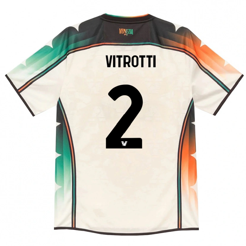 Danxen Uomo Maglia Matteo Vitrotti #2 Oldlace Arancio Verde Kit Gara Away 2026/27 Maglietta