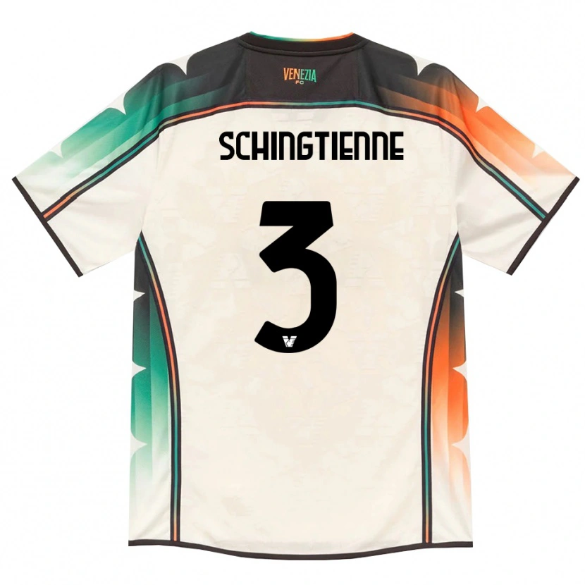 Danxen Uomo Maglia Joël Schingtienne #3 Oldlace Arancio Verde Kit Gara Away 2026/27 Maglietta