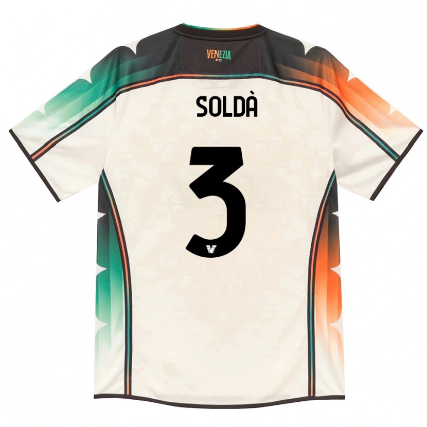 Danxen Uomo Maglia Mohamed Soldà #3 Oldlace Arancio Verde Kit Gara Away 2026/27 Maglietta