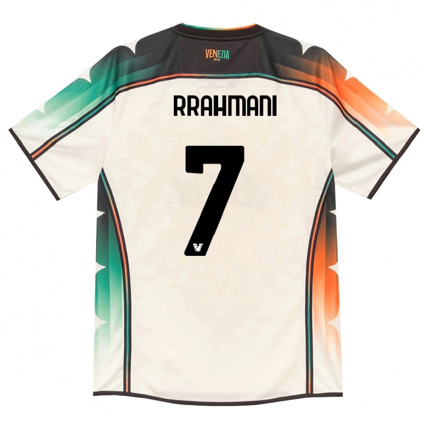 Danxen Uomo Maglia Albion Rrahmani #7 Oldlace Arancio Verde Kit Gara Away 2026/27 Maglietta