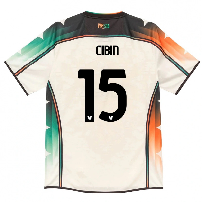 Danxen Uomo Maglia Carlo Cibin #15 Oldlace Arancio Verde Kit Gara Away 2026/27 Maglietta