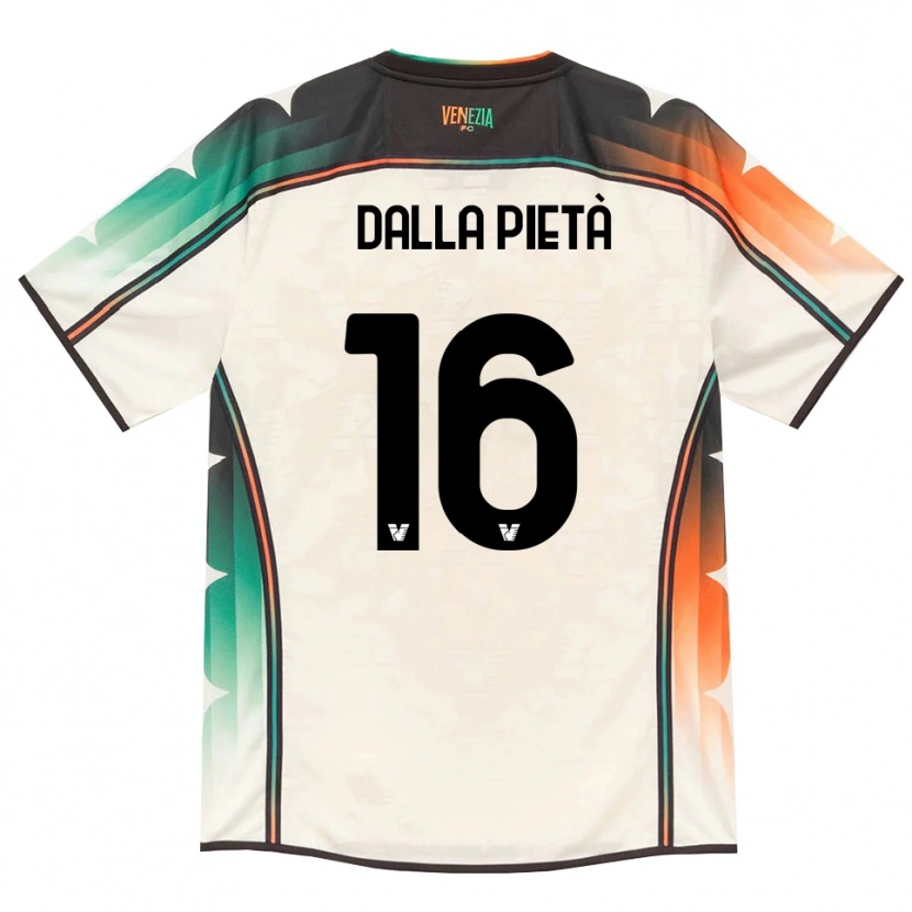 Danxen Uomo Maglia Leonardo Dalla Pietà #16 Oldlace Arancio Verde Kit Gara Away 2026/27 Maglietta