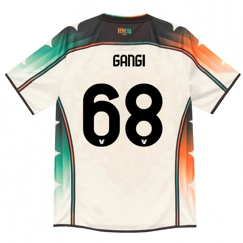 Danxen Uomo Maglia Chiara Gangi #68 Oldlace Arancio Verde Kit Gara Away 2026/27 Maglietta
