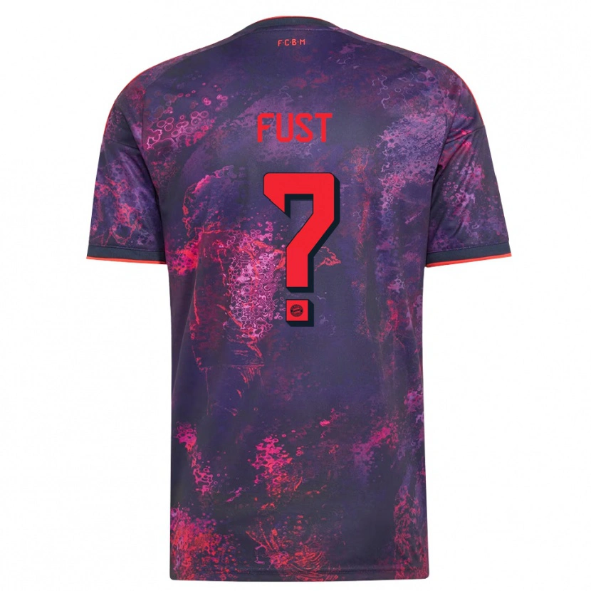 Danxen Uomo Maglia Leon Fust #0 Viola Rosso Kit Gara Third 2026/27 Maglietta