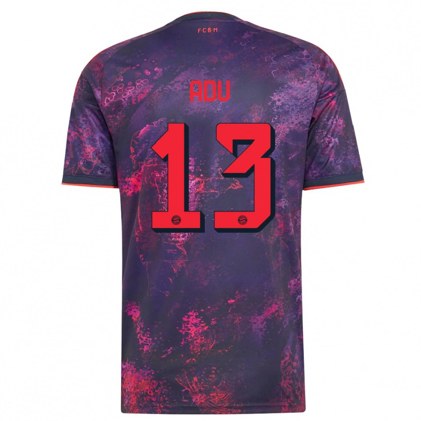 Danxen Uomo Maglia Gibson Adu #13 Viola Rosso Kit Gara Third 2026/27 Maglietta