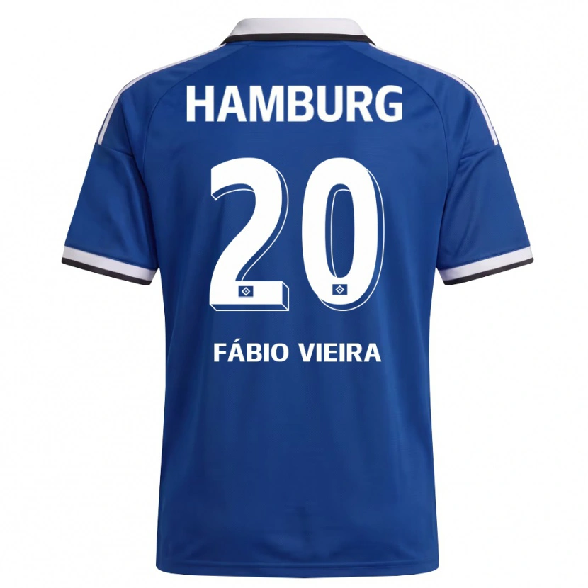 Danxen Donna Maglia Fábio Vieira #20 Bianco Blu Kit Gara Away 2026/27 Maglietta
