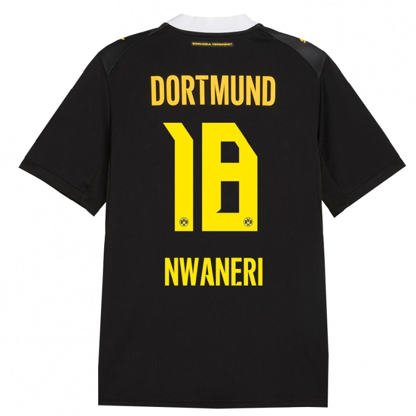 Danxen Donna Maglia Ethan Nwaneri #18 Rosso Giallo Nero Kit Gara Away 2026/27 Maglietta