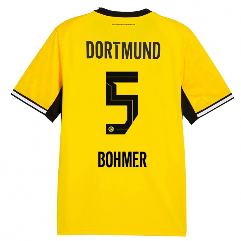 Danxen Donna Maglia Tim Bohmer #5 Giallo Nero Bianco Kit Gara Home 2026/27 Maglietta