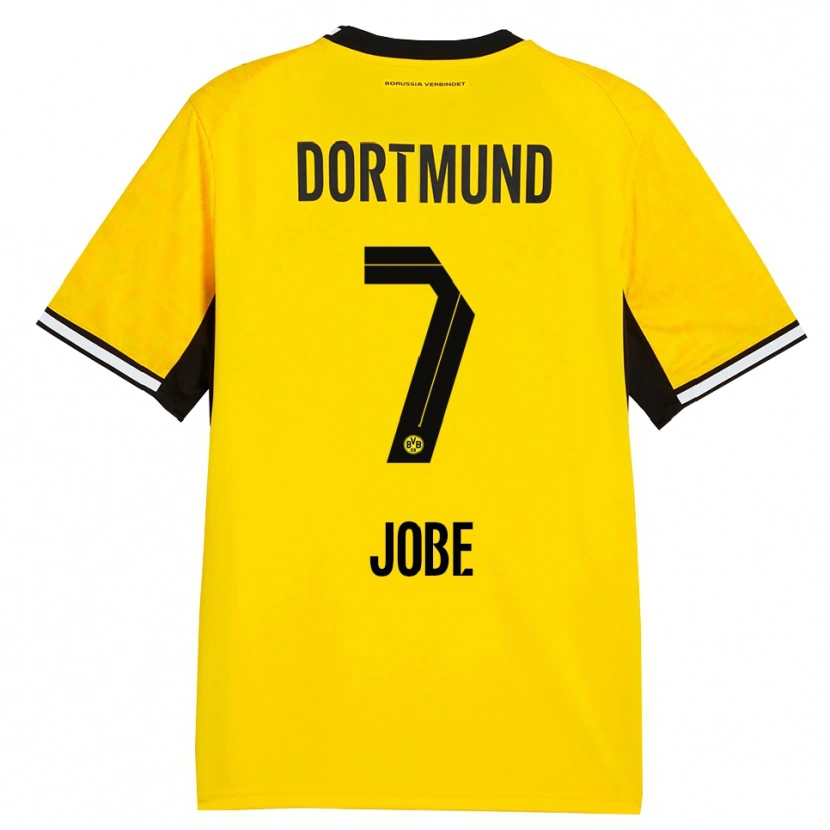 Danxen Donna Maglia Jobe Bellingham #7 Giallo Nero Bianco Kit Gara Home 2026/27 Maglietta
