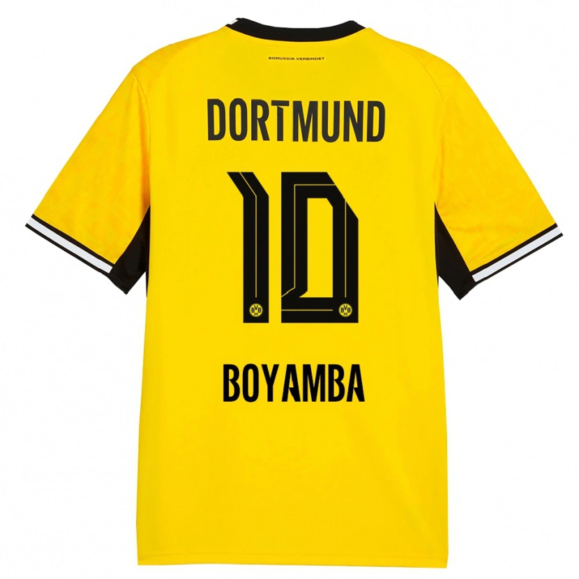 Danxen Donna Maglia Joseph Boyamba #10 Giallo Nero Bianco Kit Gara Home 2026/27 Maglietta