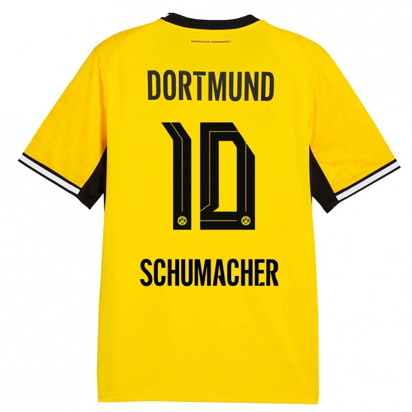 Danxen Donna Maglia Rita Schumacher #10 Giallo Nero Bianco Kit Gara Home 2026/27 Maglietta