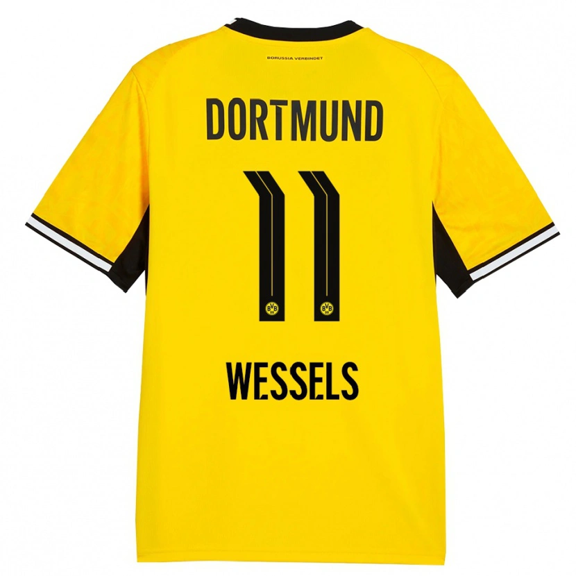 Danxen Donna Maglia Arne Wessels #11 Giallo Nero Bianco Kit Gara Home 2026/27 Maglietta
