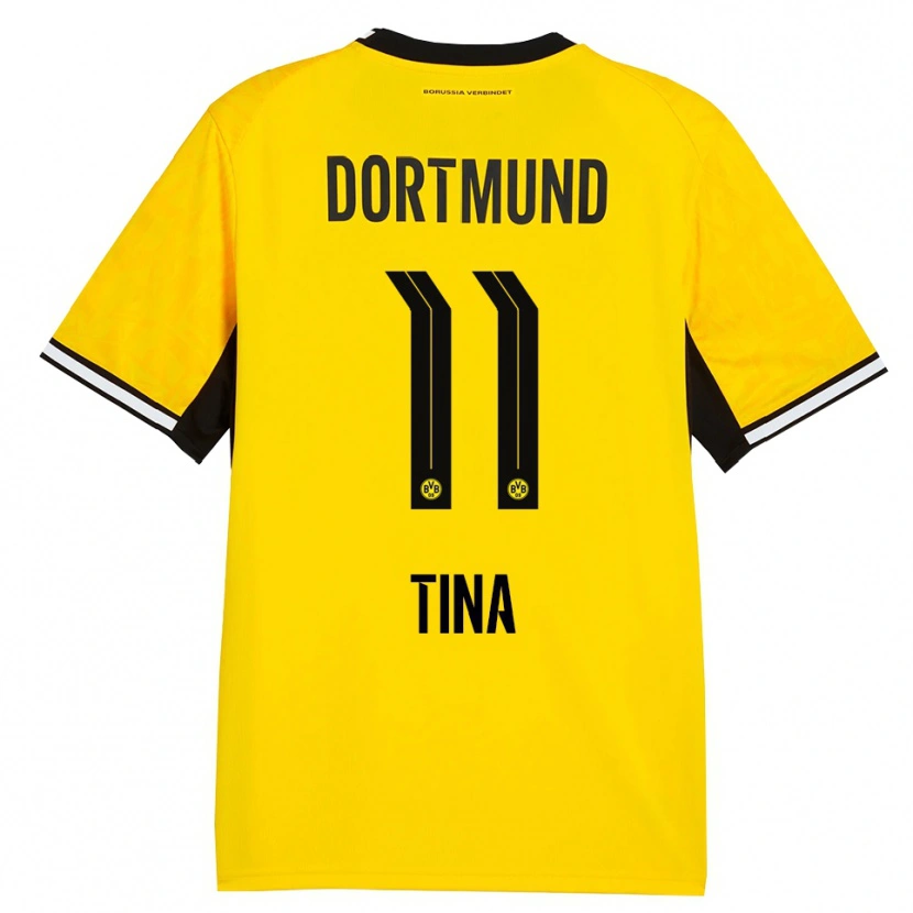Danxen Donna Maglia Abdulla Tina #11 Giallo Nero Bianco Kit Gara Home 2026/27 Maglietta