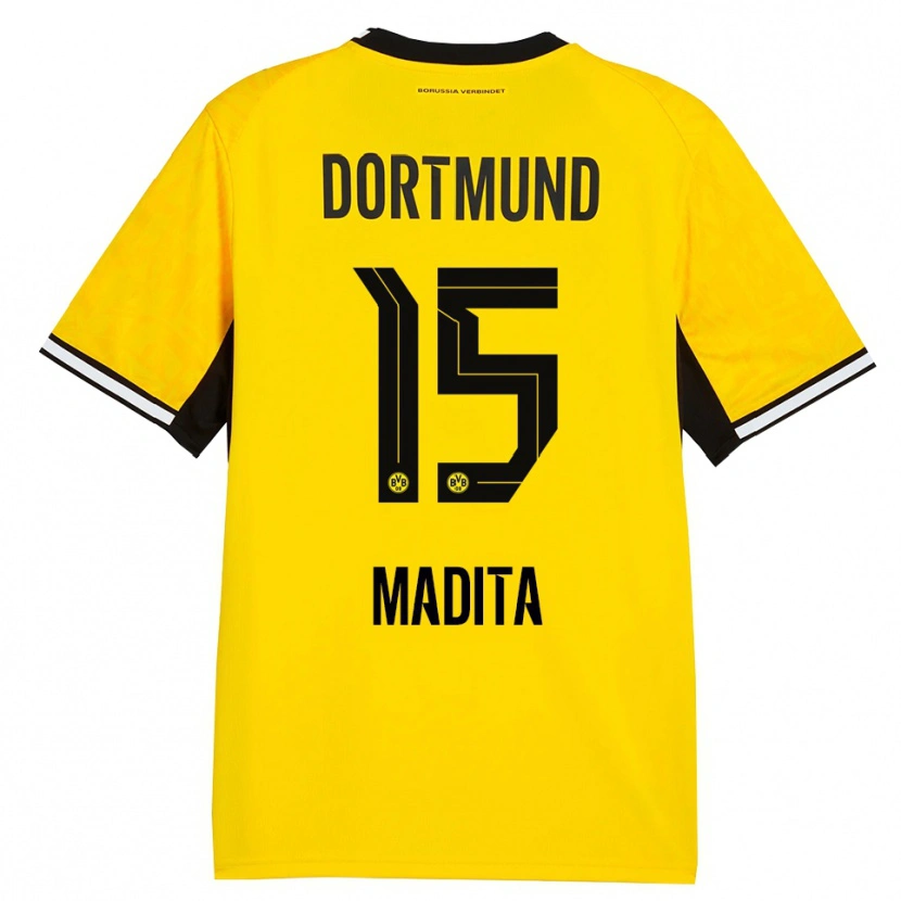 Danxen Donna Maglia Kohorst Madita #15 Giallo Nero Bianco Kit Gara Home 2026/27 Maglietta