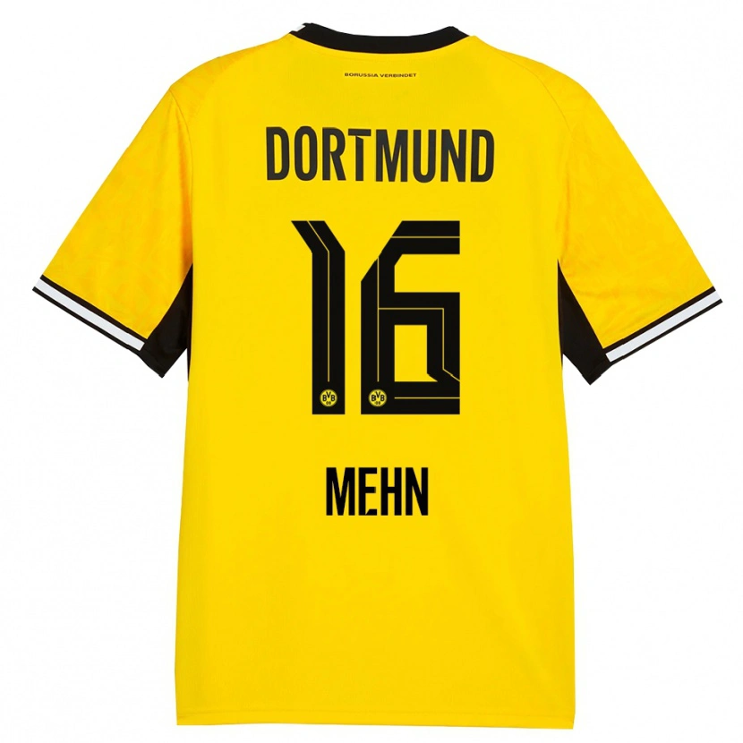 Danxen Donna Maglia Phil Josef Mehn #16 Giallo Nero Bianco Kit Gara Home 2026/27 Maglietta