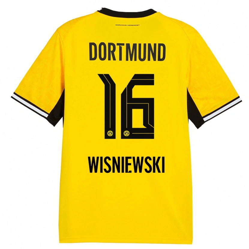 Danxen Donna Maglia Lucy Wisniewski #16 Giallo Nero Bianco Kit Gara Home 2026/27 Maglietta