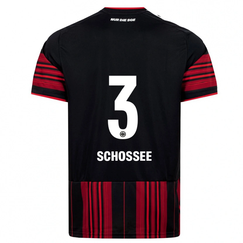 Danxen Donna Maglia Maurice Schossee #3 Nero Rosso Bianco Kit Gara Home 2026/27 Maglietta