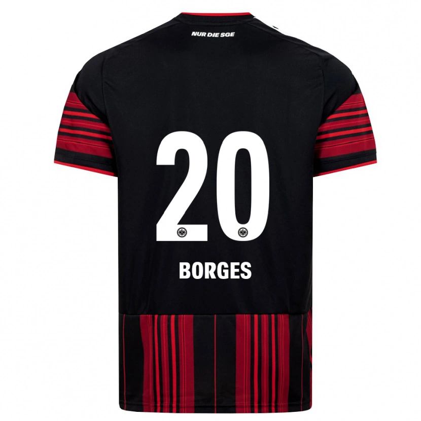 Danxen Donna Maglia Gustavo Borges #20 Nero Rosso Bianco Kit Gara Home 2026/27 Maglietta