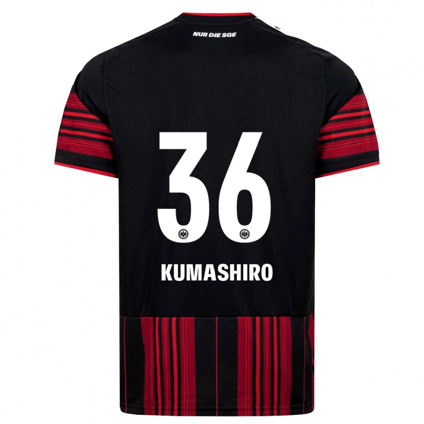 Danxen Donna Maglia Keito Kumashiro #36 Nero Rosso Bianco Kit Gara Home 2026/27 Maglietta