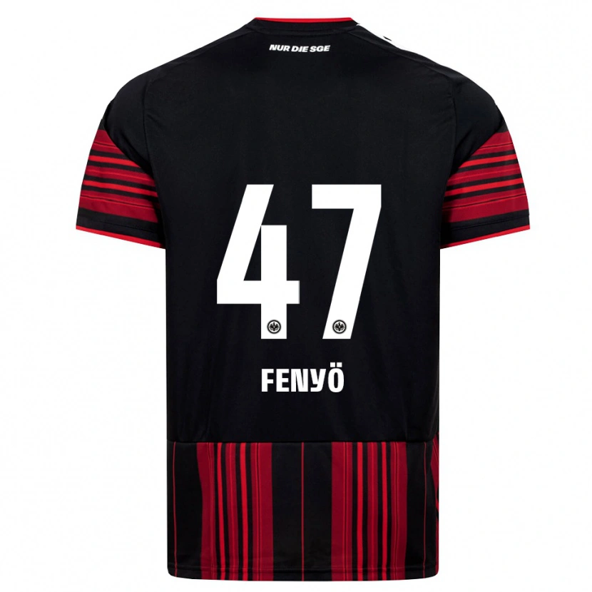 Danxen Donna Maglia Noah Fenyö #47 Nero Rosso Bianco Kit Gara Home 2026/27 Maglietta