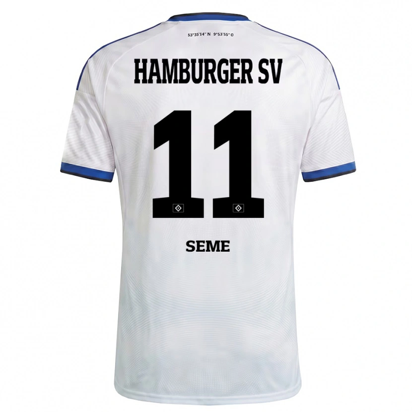 Danxen Donna Maglia Anna-Katharina Seme #11 Bianco Nero Blu Kit Gara Home 2026/27 Maglietta
