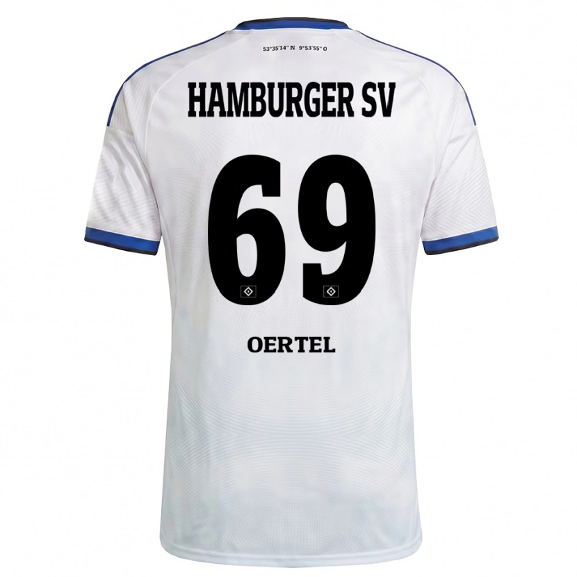 Danxen Donna Maglia Jan Oertel #69 Bianco Nero Blu Kit Gara Home 2026/27 Maglietta