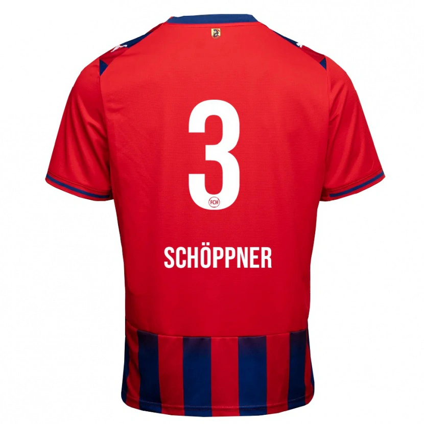 Danxen Donna Maglia Jan Schöppner #3 Blu Reale Bianco Rosso Kit Gara Home 2026/27 Maglietta