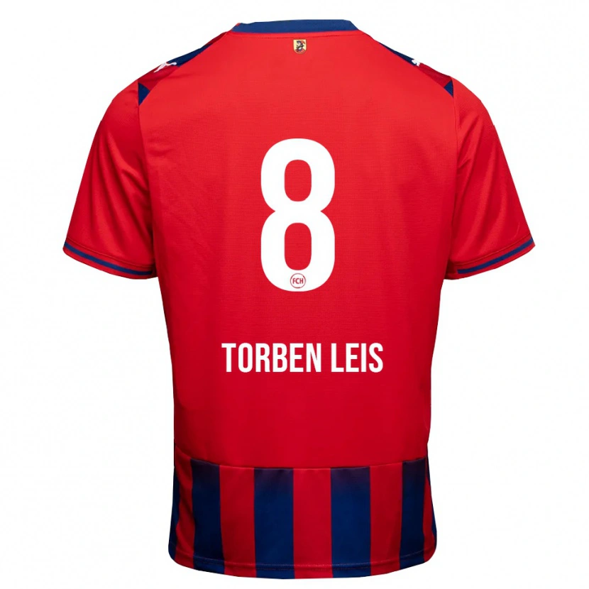 Danxen Donna Maglia Torben Leis #8 Blu Reale Bianco Rosso Kit Gara Home 2026/27 Maglietta