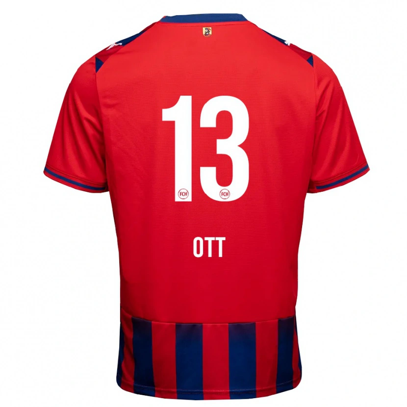 Danxen Donna Maglia Jakob Ott #13 Blu Reale Bianco Rosso Kit Gara Home 2026/27 Maglietta