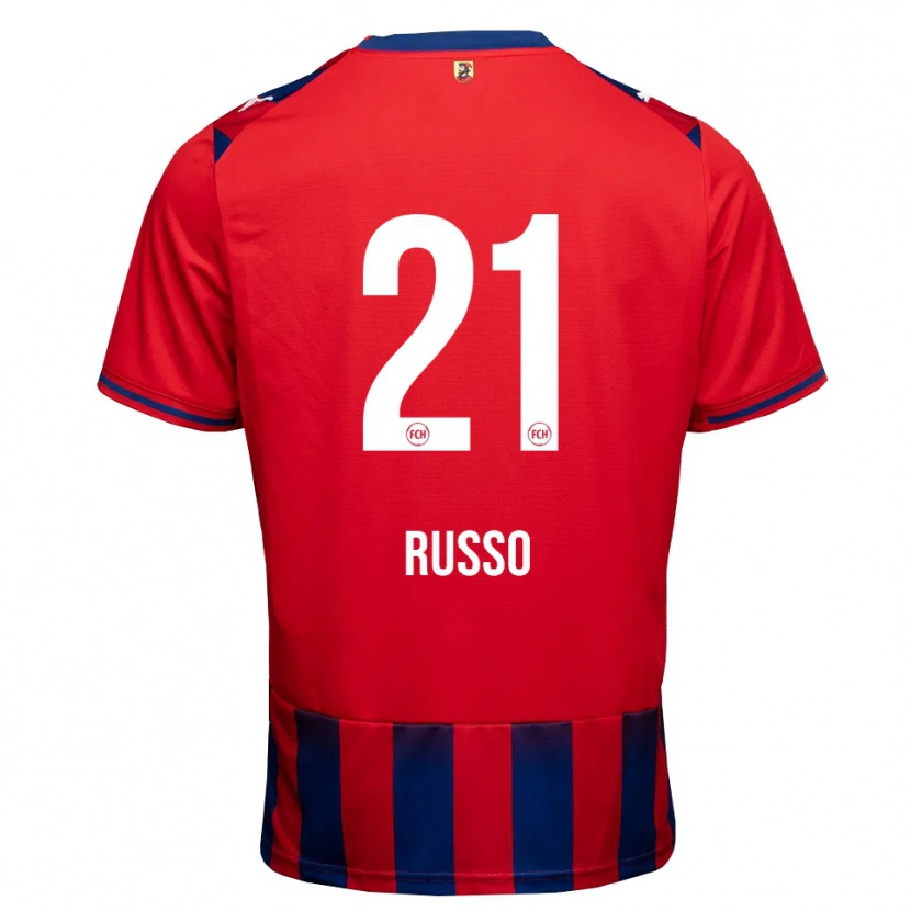 Danxen Donna Maglia Gianluca Russo #21 Blu Reale Bianco Rosso Kit Gara Home 2026/27 Maglietta