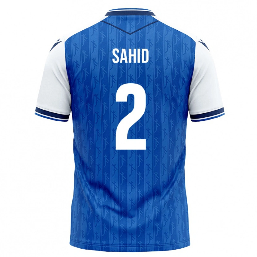 Danxen Donna Maglia Mohamed Sahid #2 Blu Reale Bianco Kit Gara Home 2026/27 Maglietta