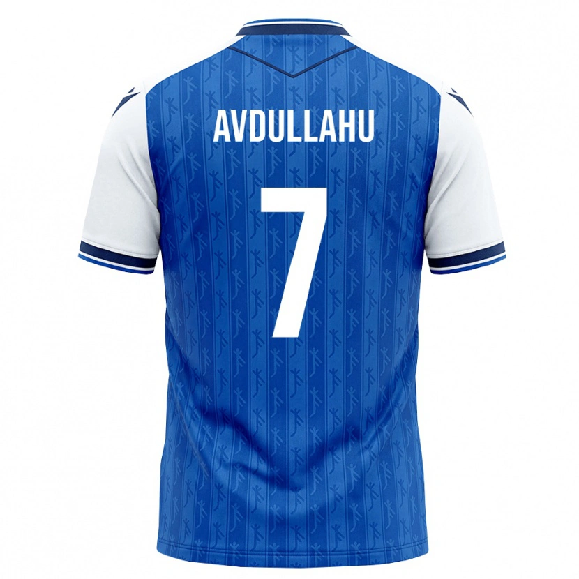 Danxen Donna Maglia Leon Avdullahu #7 Blu Reale Bianco Kit Gara Home 2026/27 Maglietta