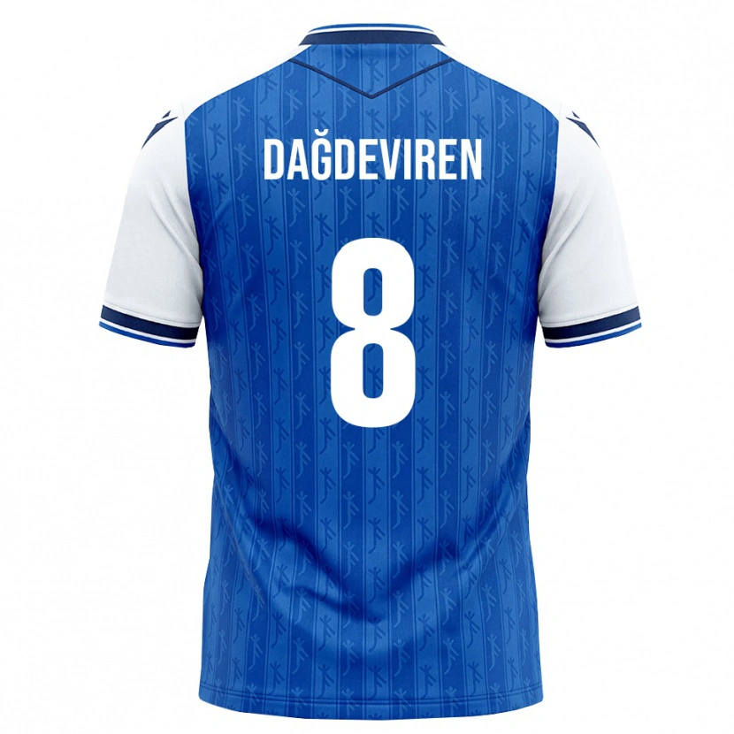 Danxen Donna Maglia Diren Dağdeviren #8 Blu Reale Bianco Kit Gara Home 2026/27 Maglietta