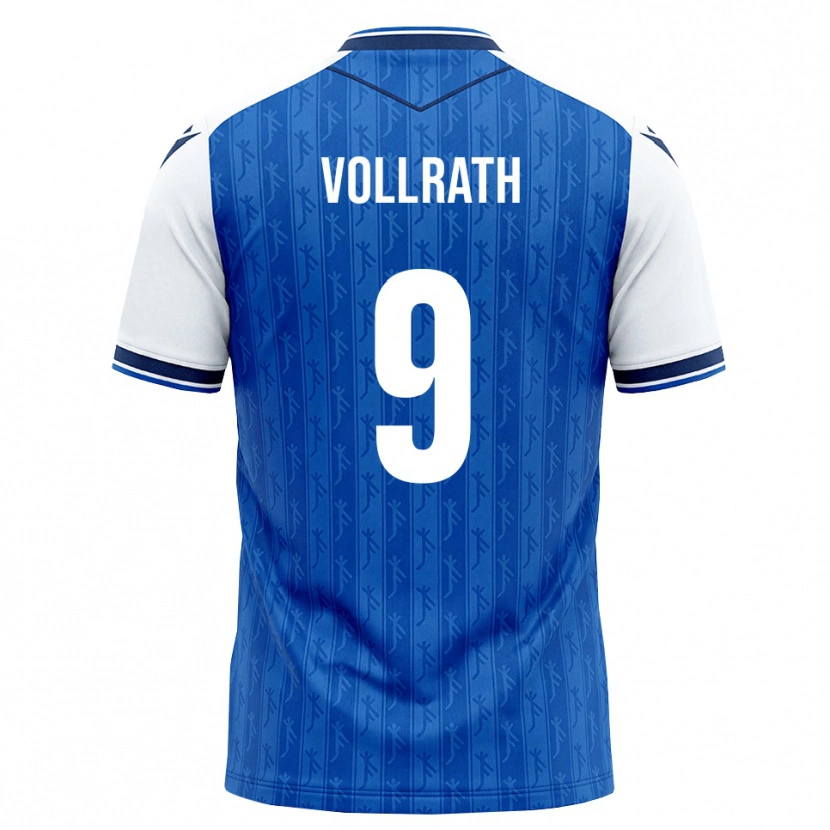 Danxen Donna Maglia Lucas Vollrath #9 Blu Reale Bianco Kit Gara Home 2026/27 Maglietta