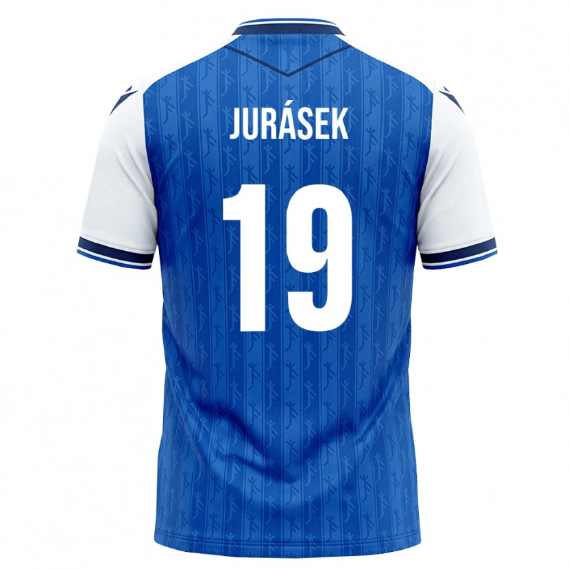 Danxen Donna Maglia David Jurásek #19 Blu Reale Bianco Kit Gara Home 2026/27 Maglietta