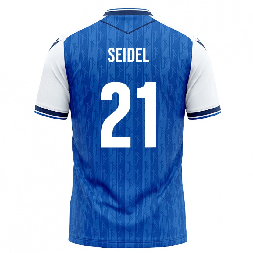 Danxen Donna Maglia Phil Seidel #21 Blu Reale Bianco Kit Gara Home 2026/27 Maglietta
