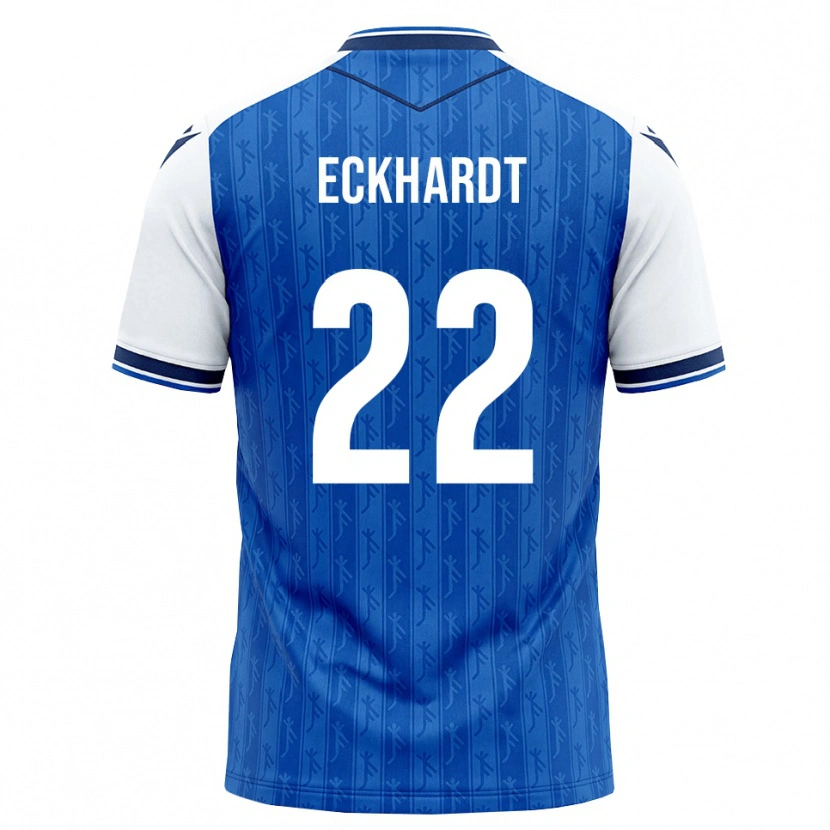Danxen Donna Maglia Aaron Eckhardt #22 Blu Reale Bianco Kit Gara Home 2026/27 Maglietta