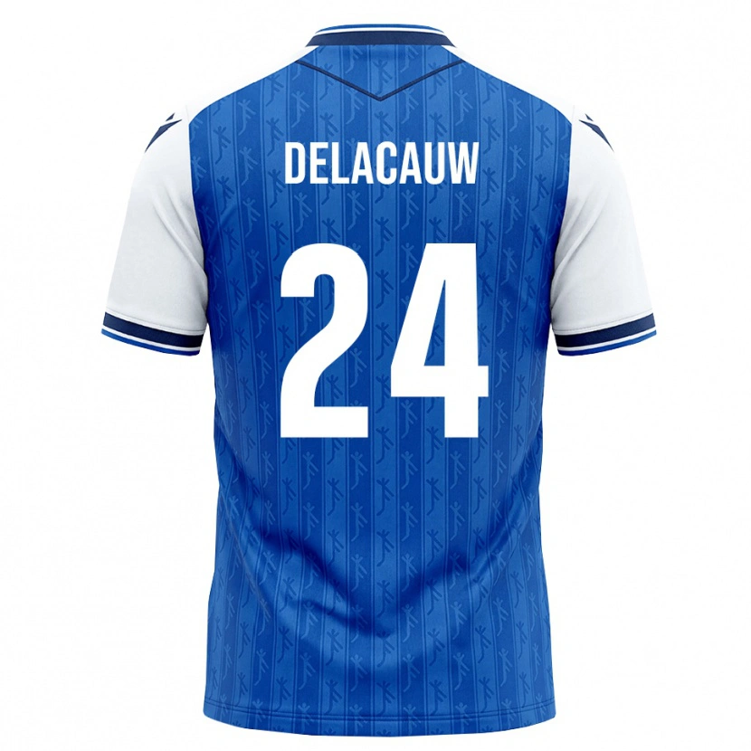 Danxen Donna Maglia Féli Delacauw #24 Blu Reale Bianco Kit Gara Home 2026/27 Maglietta