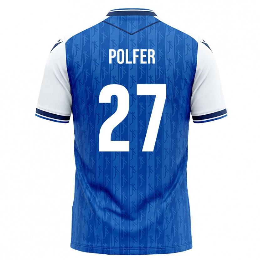 Danxen Donna Maglia Jona Polfer #27 Blu Reale Bianco Kit Gara Home 2026/27 Maglietta