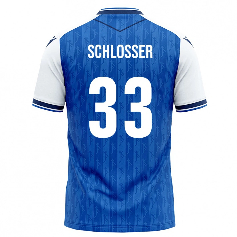 Danxen Donna Maglia Nils Schlosser #33 Blu Reale Bianco Kit Gara Home 2026/27 Maglietta